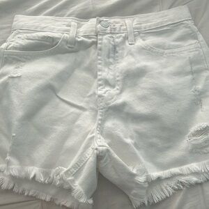 Just Black Denim White Shorts